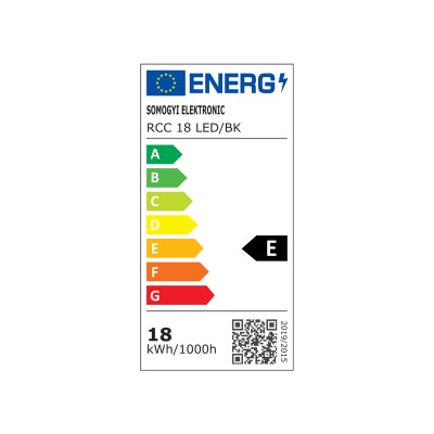 Aplica/plafoniera LED, rotunda 18W, 4000K, negru - RCC 18 LED/BK